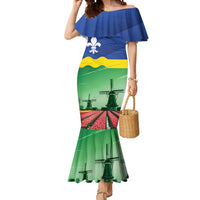 Netherlands Flevoland Province Mermaid Dress Flag Style
