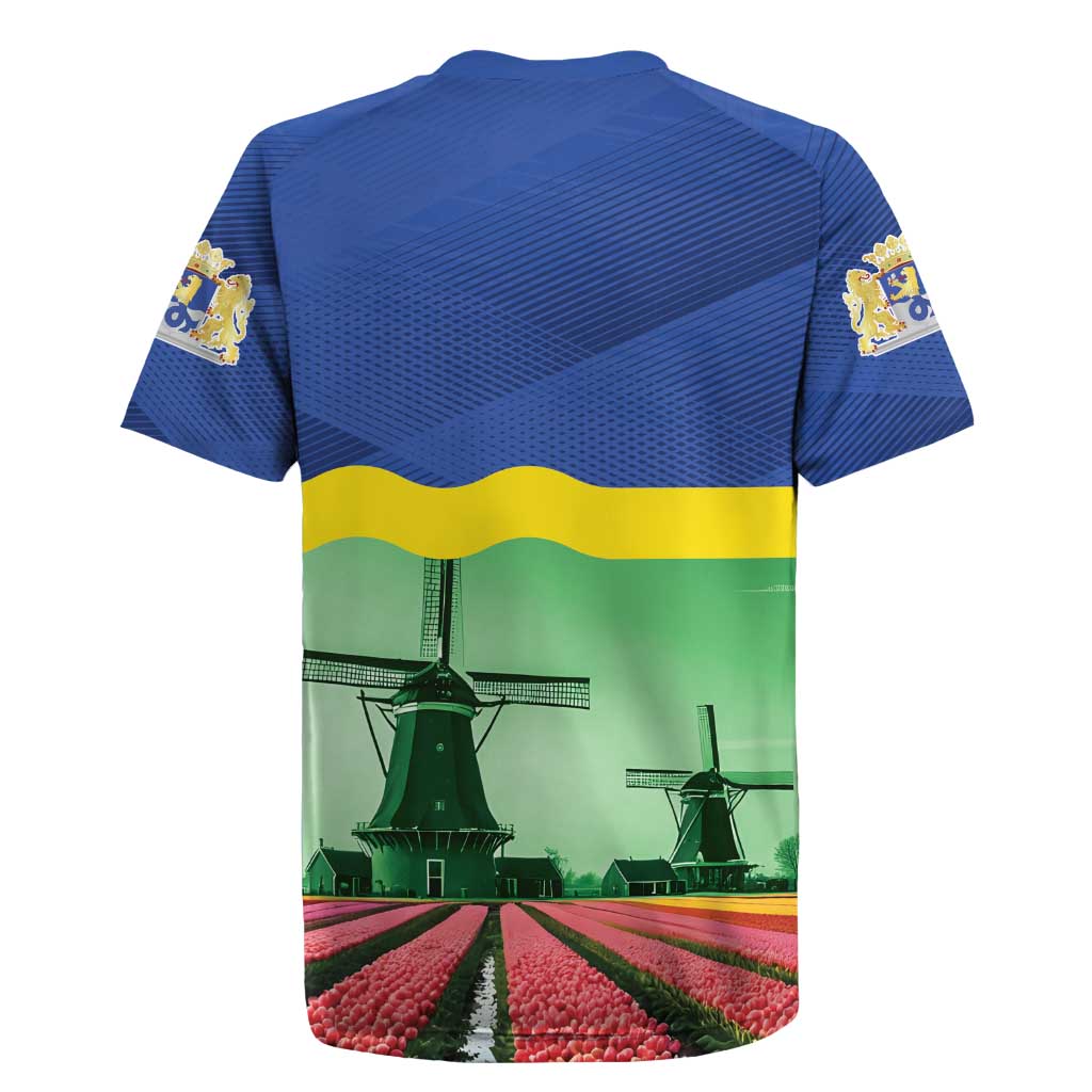 Netherlands Flevoland Province Rugby Jersey Flag Style