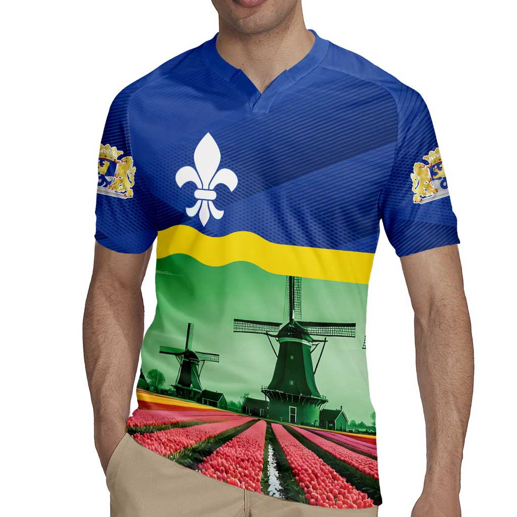Netherlands Flevoland Province Rugby Jersey Flag Style
