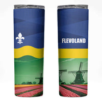 Netherlands Flevoland Skinny Tumbler Flag Style