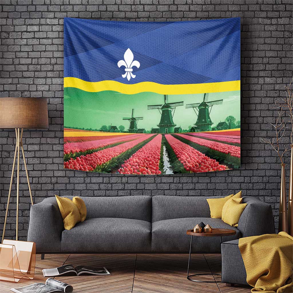 Netherlands Flevoland Province Tapestry Flag Style