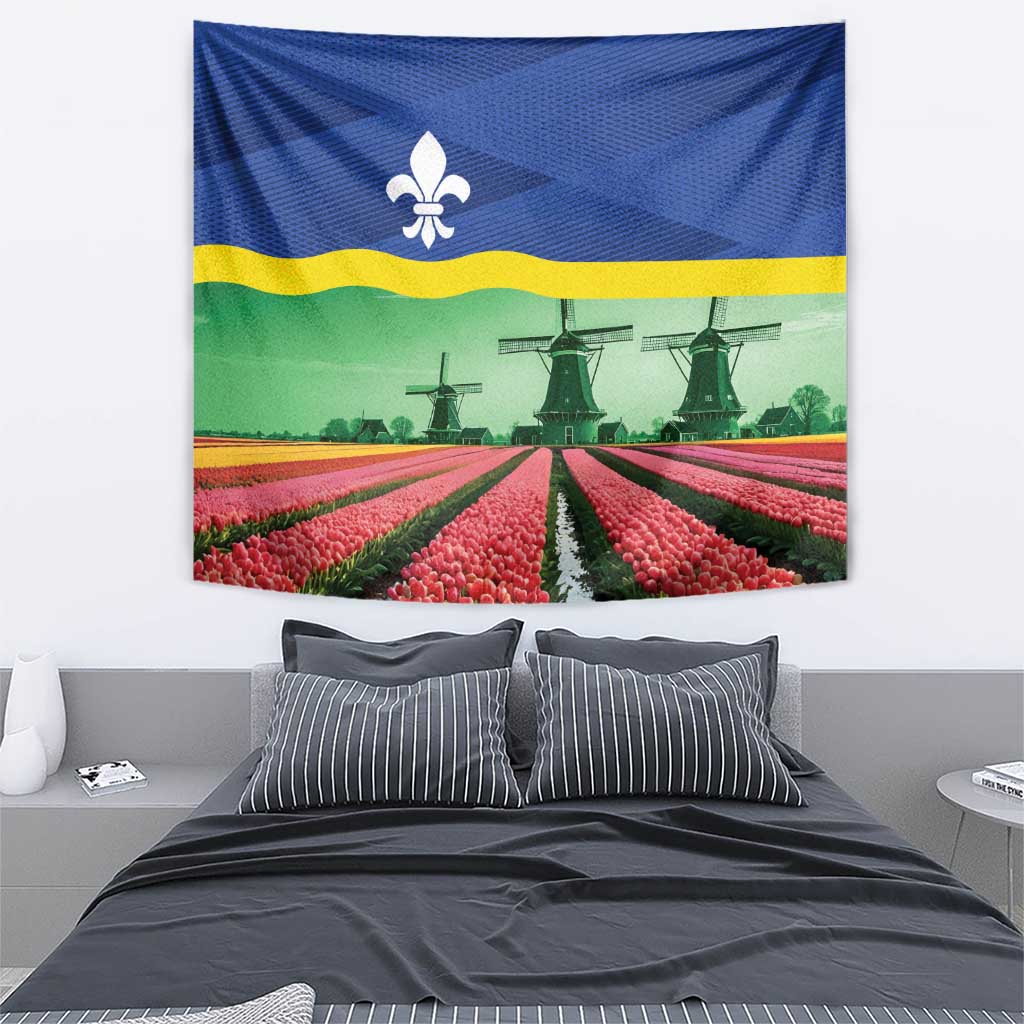 Netherlands Flevoland Province Tapestry Flag Style
