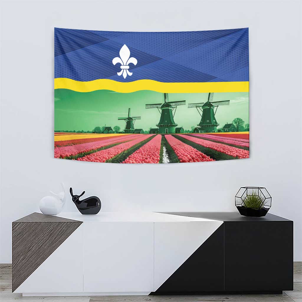 Netherlands Flevoland Province Tapestry Flag Style