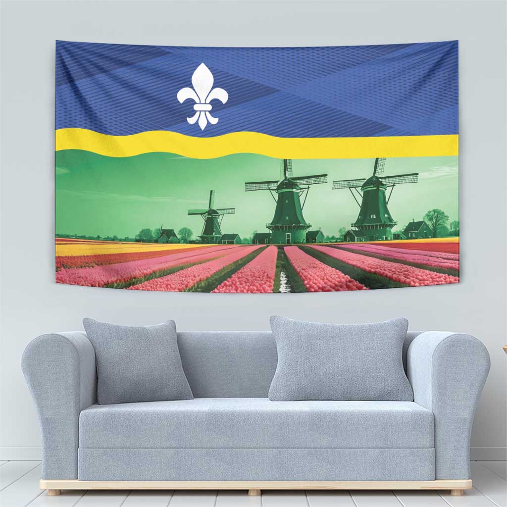 Netherlands Flevoland Province Tapestry Flag Style
