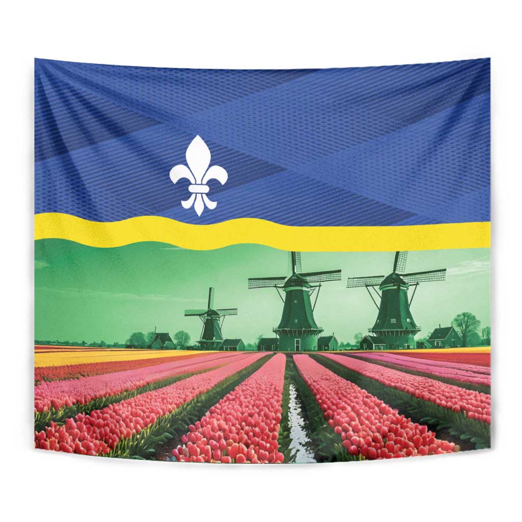 Netherlands Flevoland Province Tapestry Flag Style