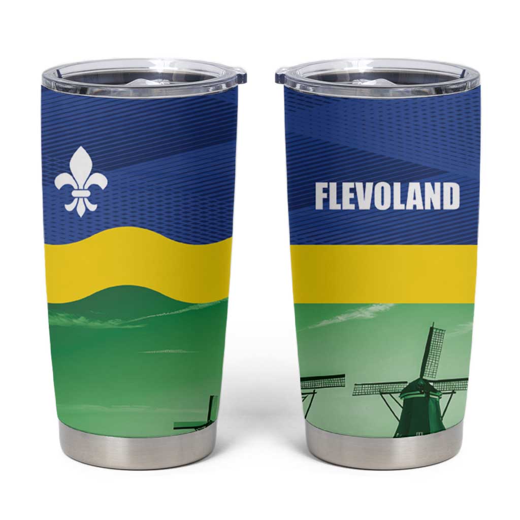 Netherlands Flevoland Tumbler Cup Flag Style