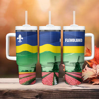 Netherlands Flevoland Tumbler With Handle Flag Style