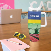 Netherlands Flevoland Tumbler With Handle Flag Style