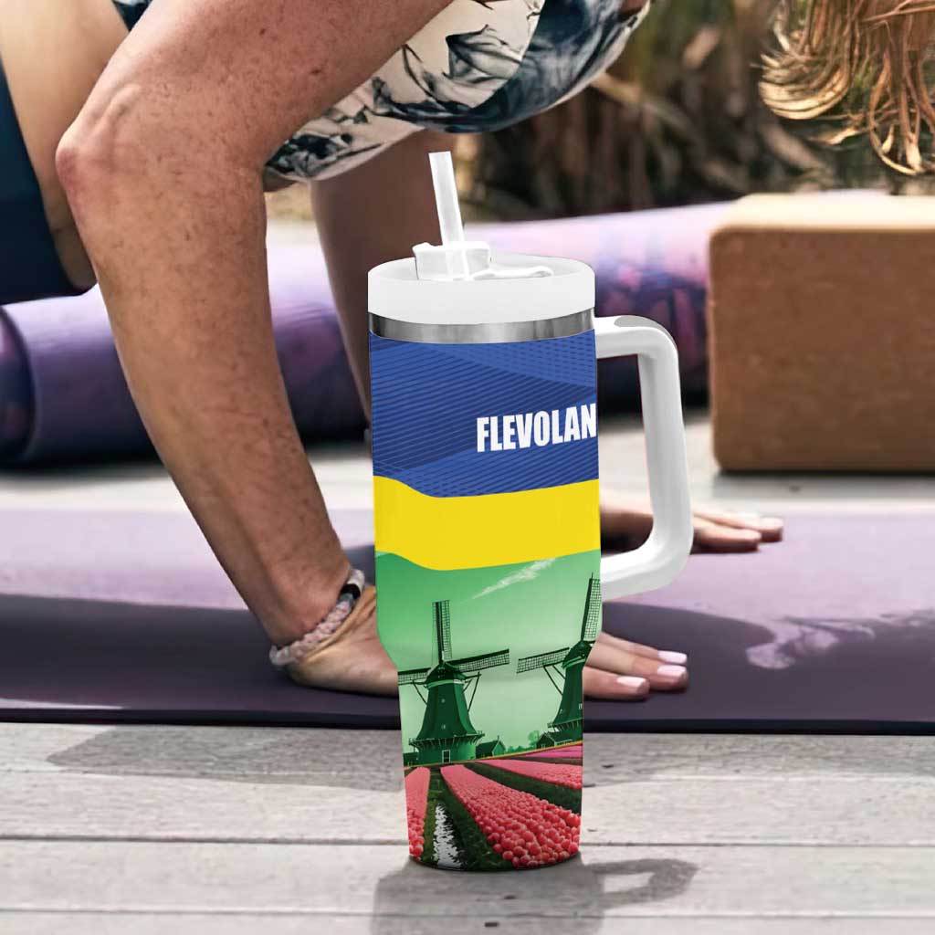 Netherlands Flevoland Tumbler With Handle Flag Style