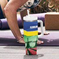 Netherlands Flevoland Tumbler With Handle Flag Style