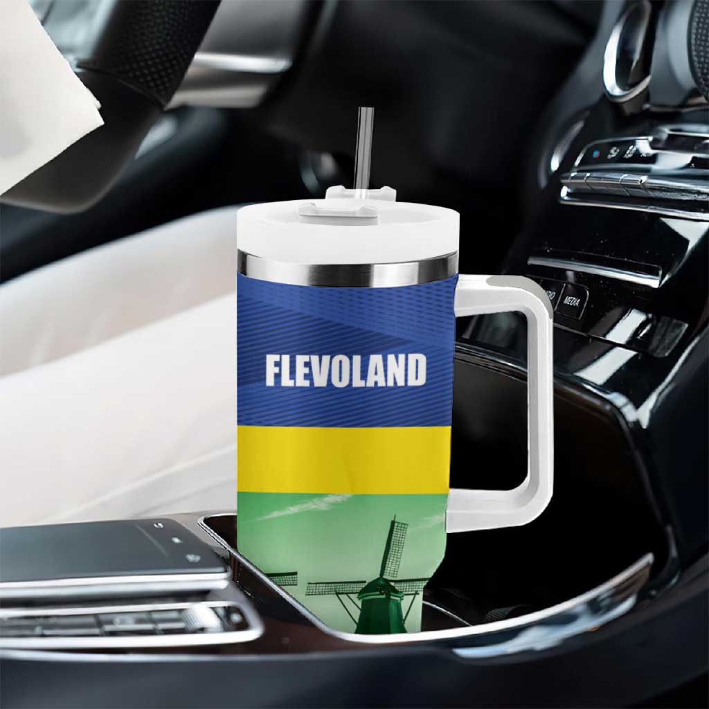Netherlands Flevoland Tumbler With Handle Flag Style