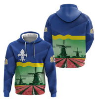 Netherlands Flevoland Province Zip Hoodie Flag Style