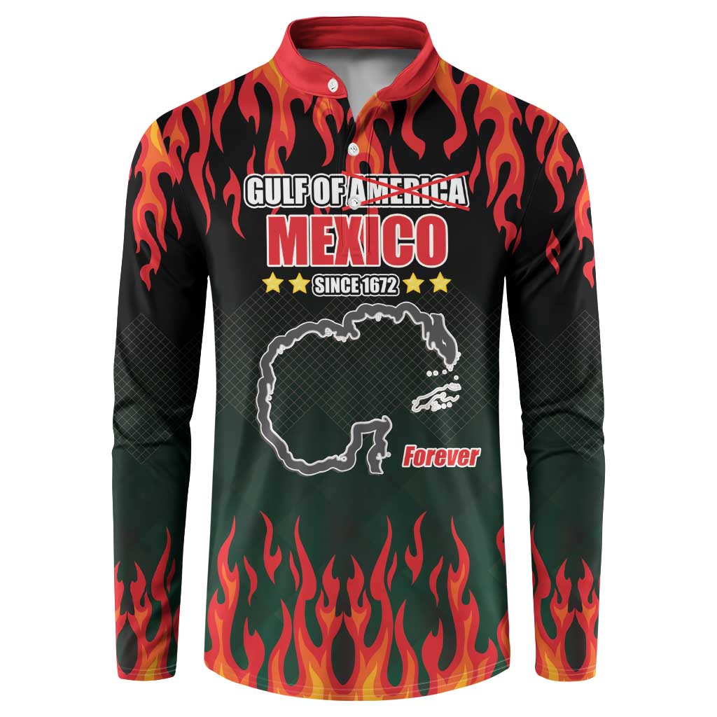 Gulf Of Mexico Since 1672 Button Sweatshirt Golfo De Mexico and Forever