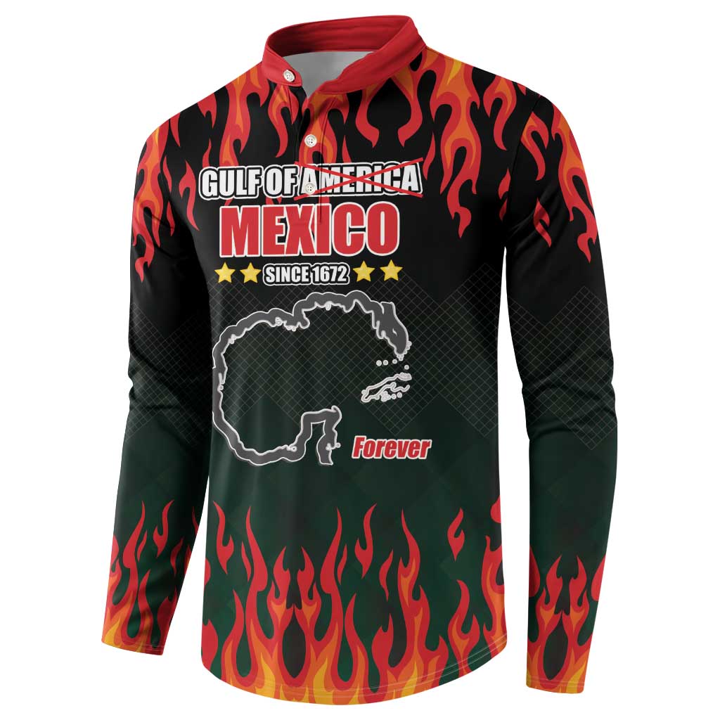 Gulf Of Mexico Since 1672 Button Sweatshirt Golfo De Mexico and Forever