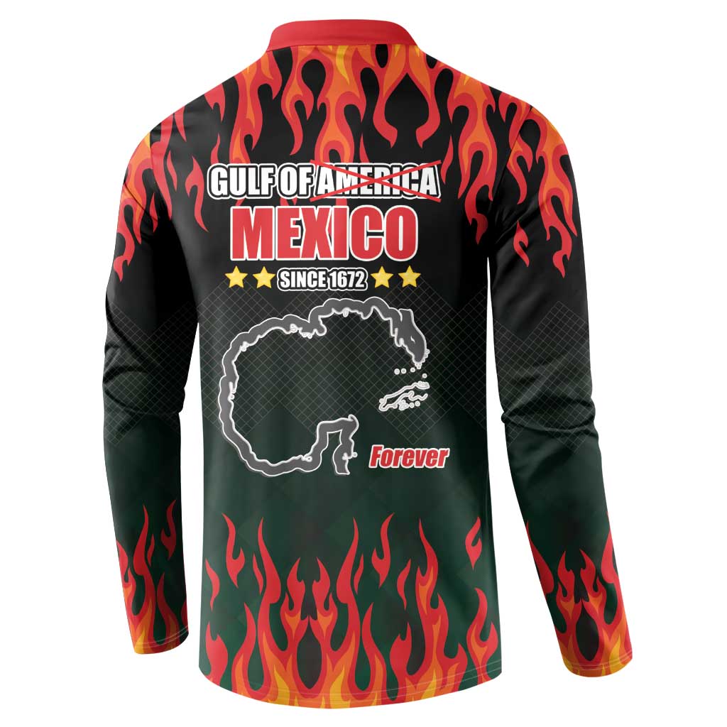 Gulf Of Mexico Since 1672 Button Sweatshirt Golfo De Mexico and Forever