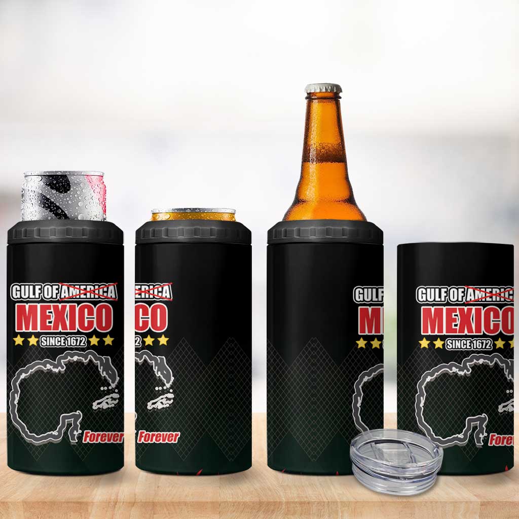 Gulf Of Mexico Since 1672 4 in 1 Can Cooler Tumbler Golfo De Mexico and Forever