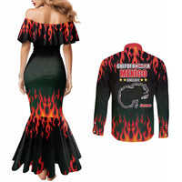 Gulf Of Mexico Since 1672 Couples Matching Mermaid Dress and Long Sleeve Button Shirt Golfo De Mexico and Forever