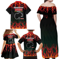 Gulf Of Mexico Since 1672 Family Matching Off Shoulder Maxi Dress and Hawaiian Shirt Golfo De Mexico and Forever