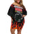 Gulf Of Mexico Since 1672 Family Matching Off Shoulder Short Dress and Hawaiian Shirt Golfo De Mexico and Forever