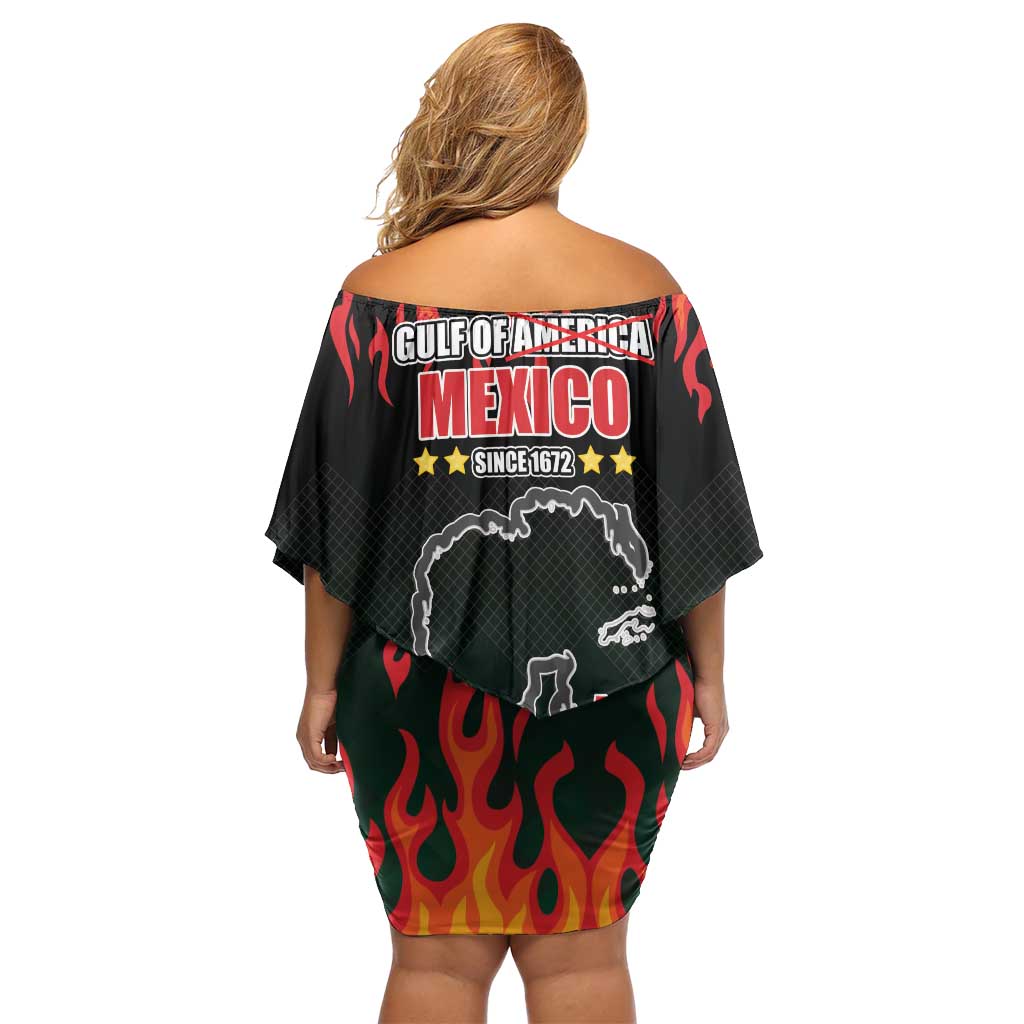 Gulf Of Mexico Since 1672 Family Matching Off Shoulder Short Dress and Hawaiian Shirt Golfo De Mexico and Forever