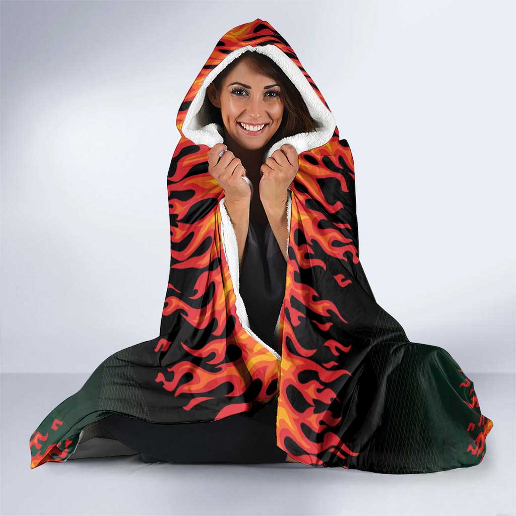Gulf Of Mexico Since 1672 Hooded Blanket Golfo De Mexico and Forever