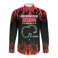 Gulf Of Mexico Since 1672 Long Sleeve Button Shirt Golfo De Mexico and Forever