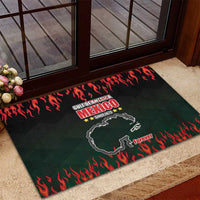 Gulf Of Mexico Since 1672 Rubber Doormat Golfo De Mexico and Forever