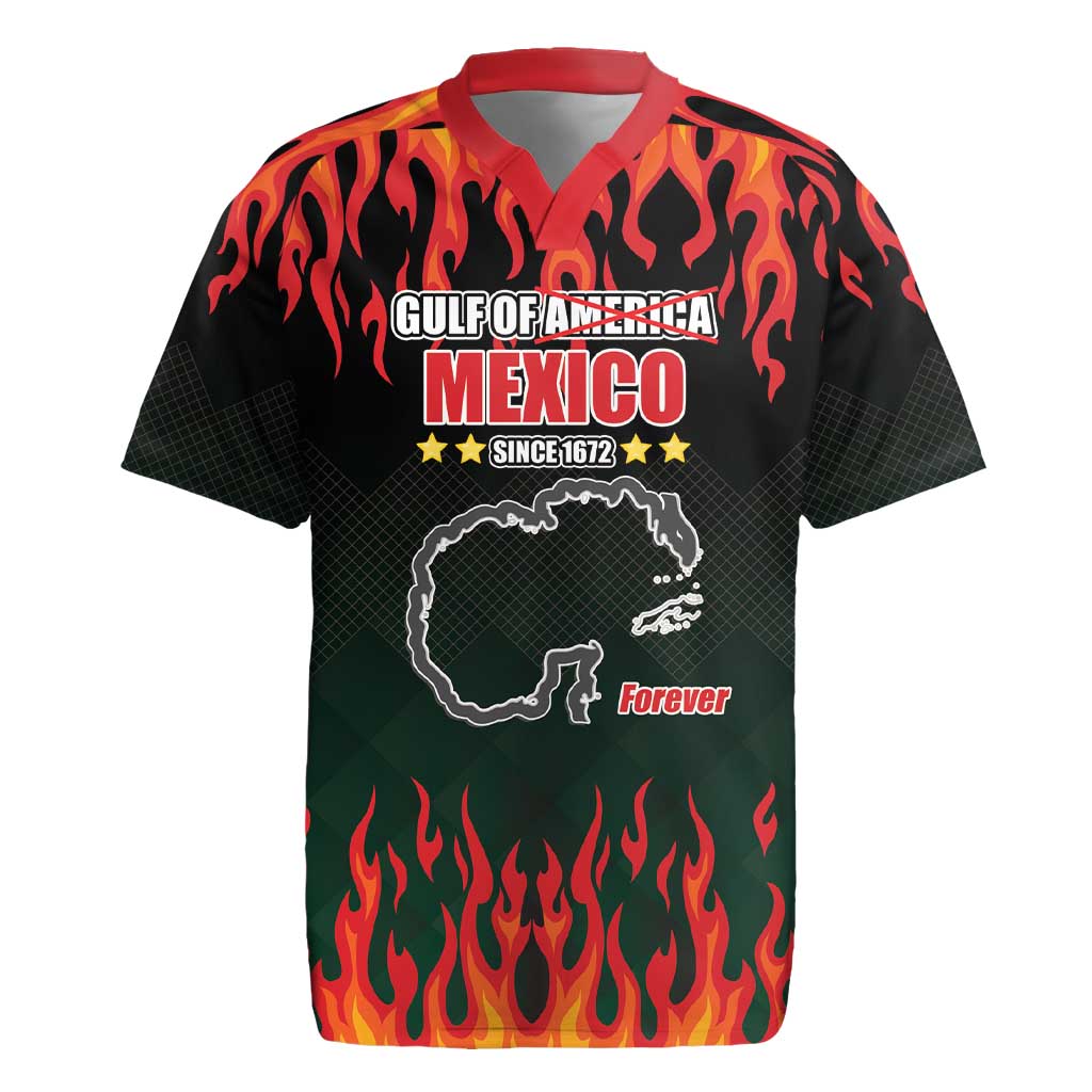 Gulf Of Mexico Since 1672 Rugby Jersey Golfo De Mexico and Forever