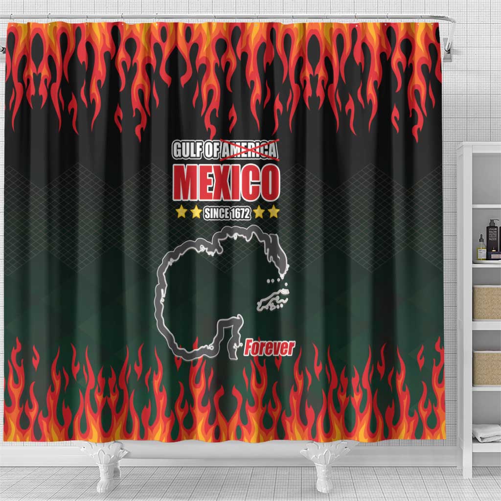 Gulf Of Mexico Since 1672 Shower Curtain Golfo De Mexico and Forever