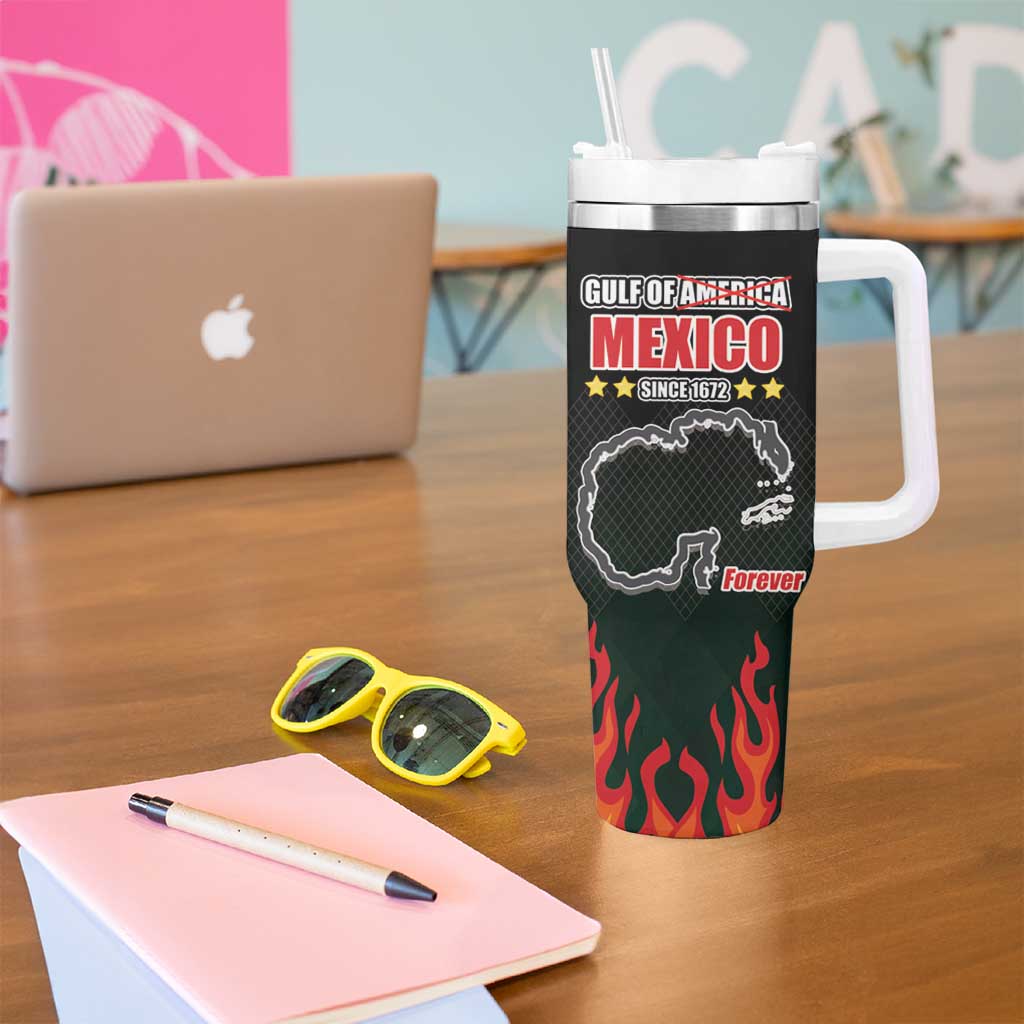 Gulf Of Mexico Since 1672 Tumbler With Handle Golfo De Mexico and Forever