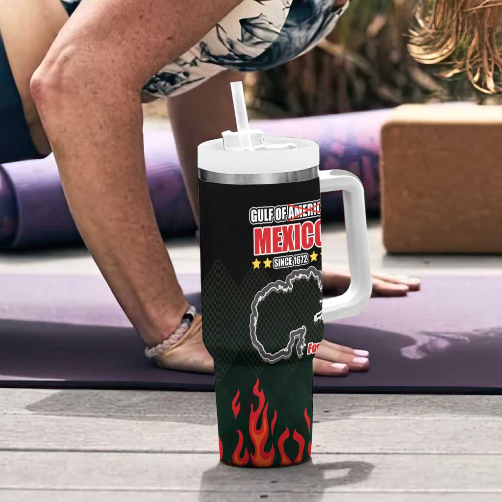 Gulf Of Mexico Since 1672 Tumbler With Handle Golfo De Mexico and Forever