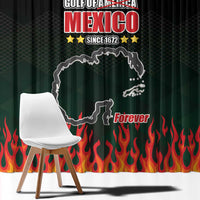 Gulf Of Mexico Since 1672 Window Curtain Golfo De Mexico and Forever