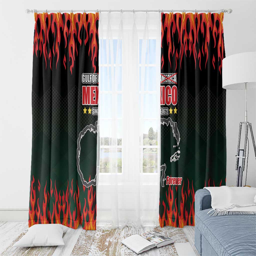 Gulf Of Mexico Since 1672 Window Curtain Golfo De Mexico and Forever