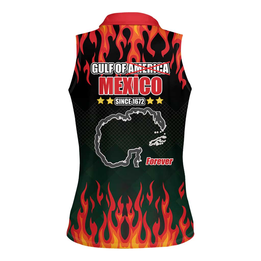 Gulf Of Mexico Since 1672 Women Sleeveless Polo Shirt Golfo De Mexico and Forever