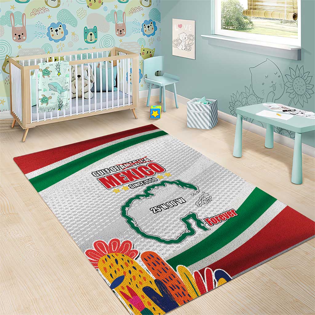 Gulf Of Mexico Since 1550 Area Rug Golfo De Mexico Forever