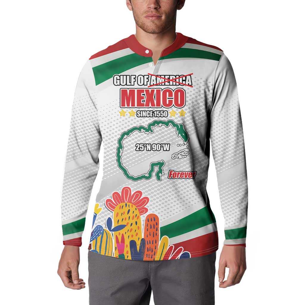 Gulf Of Mexico Since 1550 Button Sweatshirt Golfo De Mexico Forever