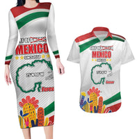 Gulf Of Mexico Since 1550 Couples Matching Long Sleeve Bodycon Dress and Hawaiian Shirt Golfo De Mexico Forever