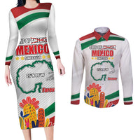 Gulf Of Mexico Since 1550 Couples Matching Long Sleeve Bodycon Dress and Long Sleeve Button Shirt Golfo De Mexico Forever