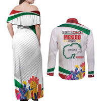Gulf Of Mexico Since 1550 Couples Matching Off Shoulder Maxi Dress and Long Sleeve Button Shirt Golfo De Mexico Forever