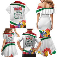 Gulf Of Mexico Since 1550 Family Matching Mermaid Dress and Hawaiian Shirt Golfo De Mexico Forever