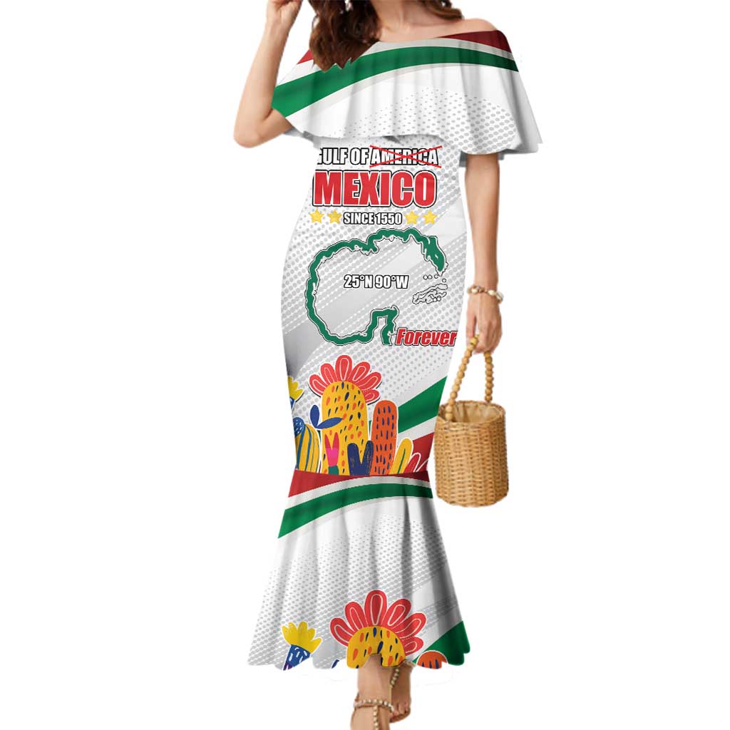 Gulf Of Mexico Since 1550 Family Matching Mermaid Dress and Hawaiian Shirt Golfo De Mexico Forever