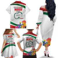 Gulf Of Mexico Since 1550 Family Matching Off The Shoulder Long Sleeve Dress and Hawaiian Shirt Golfo De Mexico Forever