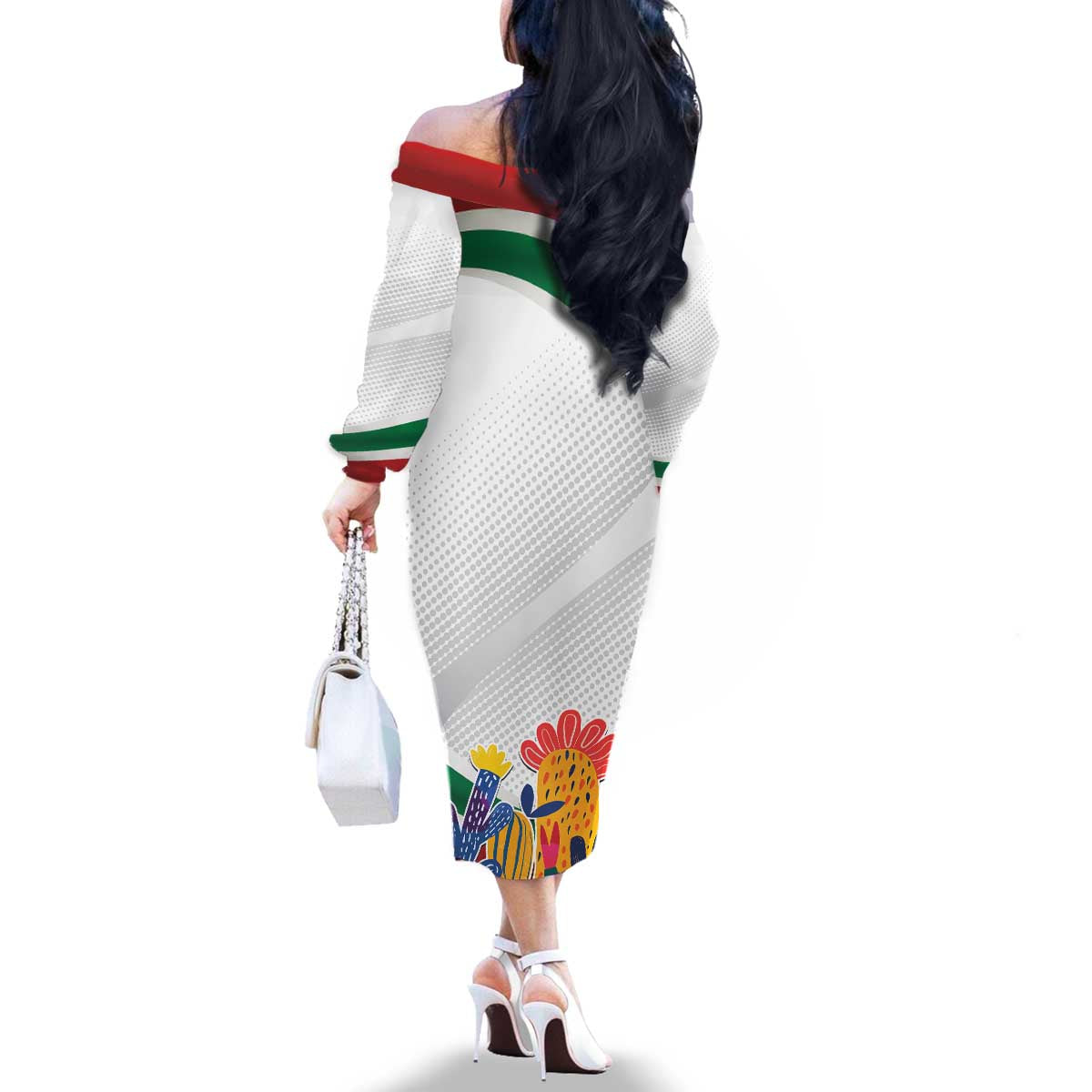 Gulf Of Mexico Since 1550 Family Matching Off The Shoulder Long Sleeve Dress and Hawaiian Shirt Golfo De Mexico Forever