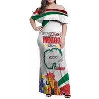 Gulf Of Mexico Since 1550 Family Matching Off Shoulder Maxi Dress and Hawaiian Shirt Golfo De Mexico Forever