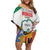 Gulf Of Mexico Since 1550 Family Matching Off Shoulder Short Dress and Hawaiian Shirt Golfo De Mexico Forever