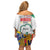 Gulf Of Mexico Since 1550 Family Matching Off Shoulder Short Dress and Hawaiian Shirt Golfo De Mexico Forever