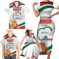 Gulf Of Mexico Since 1550 Family Matching Short Sleeve Bodycon Dress and Hawaiian Shirt Golfo De Mexico Forever
