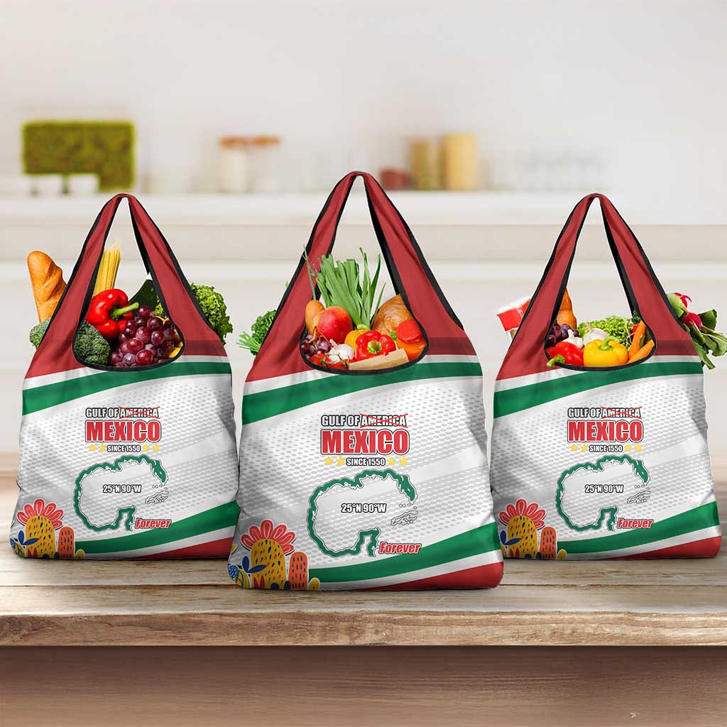 Gulf Of Mexico Since 1550 Grocery Bag Golfo De Mexico Forever