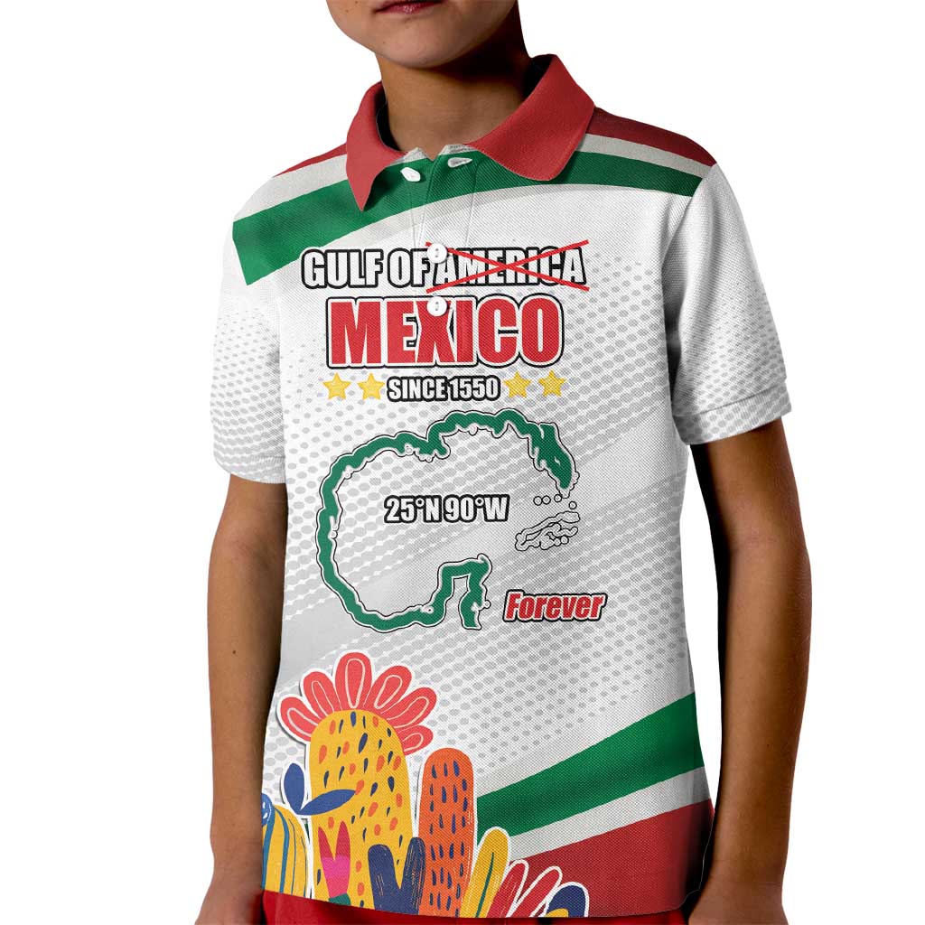 Gulf Of Mexico Since 1550 Kid Polo Shirt Golfo De Mexico Forever