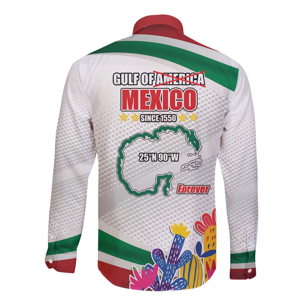 Gulf Of Mexico Since 1550 Long Sleeve Button Shirt Golfo De Mexico Forever